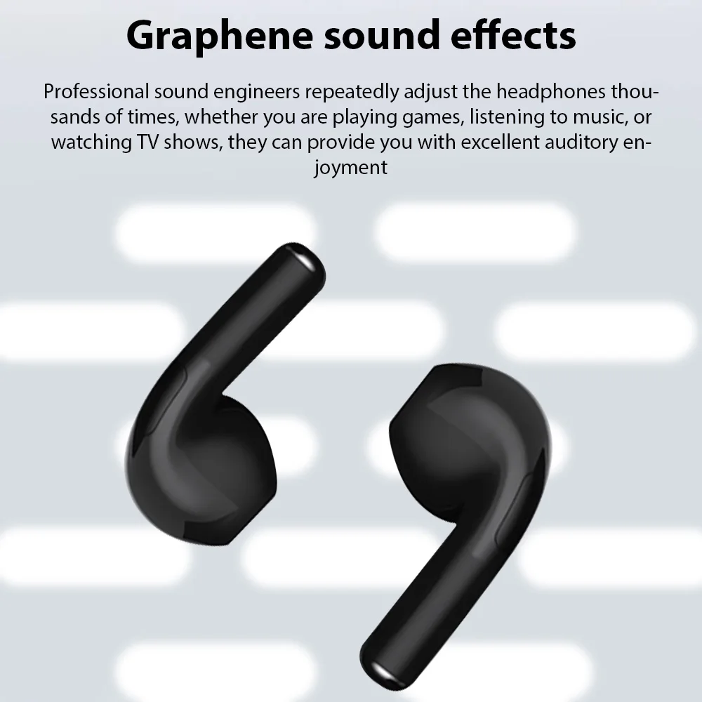 Wireless Headphones Bluetooth 5.0 Earphone TWS Pr4 Sport Headset with Mic HiFi Stereo In-ear Earbuds Noise Reduction Earphones 6