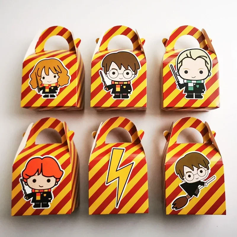 

Harriese Magician Boy Hermione Malfoy Three Dimensional Candy Box Potter Party Gift Box Dim Sum Box Halloween Candy Bags