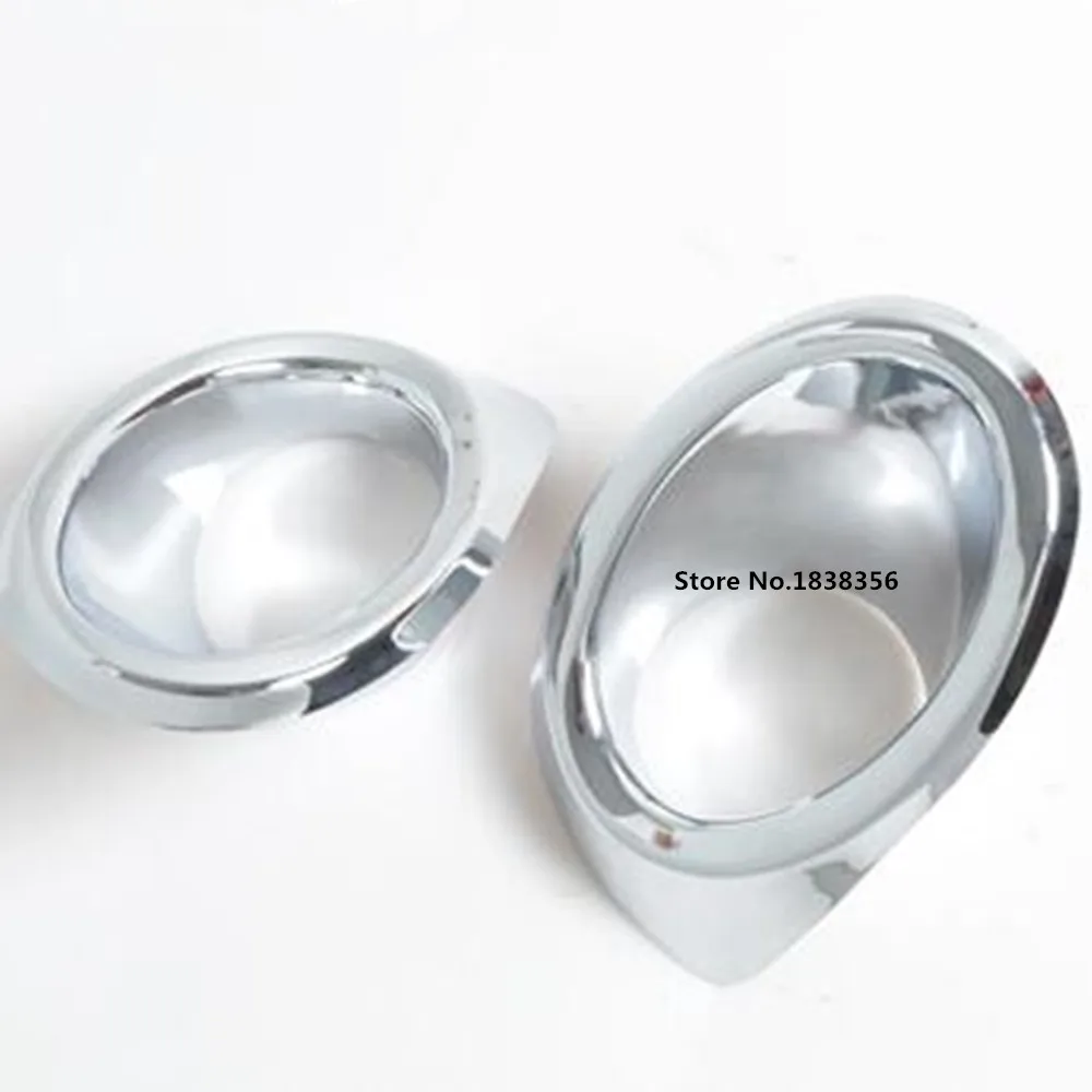 For Peugeot 3008 2013 2014 2015 2016 2017 Body Front Fog Light Lamp Detector Frame Stick Styling ABS Chrome Cover Tr