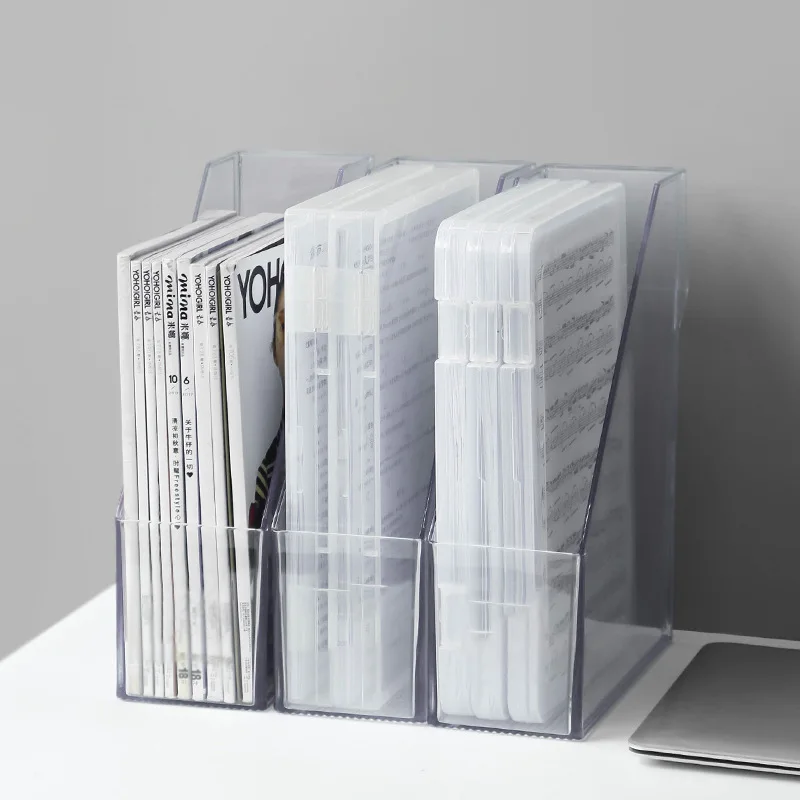 Magazine File Holder Desk File Stand Desk Organizer Office Supplies Magazine Holder Organizer Box for Home Countertop
