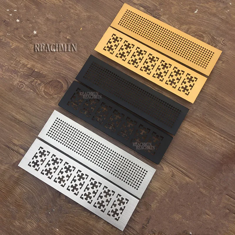 Air Vent Grille W80mm Honeycomb Rectangular Aluminum