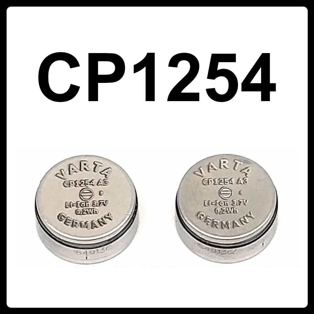 2 Baterías Varta CP1254 A3 Vhbw - 60mAh 3.7V Li-Ion, Auriculares Inalámbricos