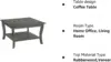 American Heritage Square Coffee Table, Wirebrush Dark Gray 6