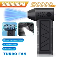 Nouveau Souffleur Turbo Jet 130000 tr/min, Souffleur d'air puissant, Moteur sans balais, Ventilateur Turbo, Ventilateur Jet, Souffleur de nettoyage, Dépoussiéreur d'air, Souffleur d'air puissant 1