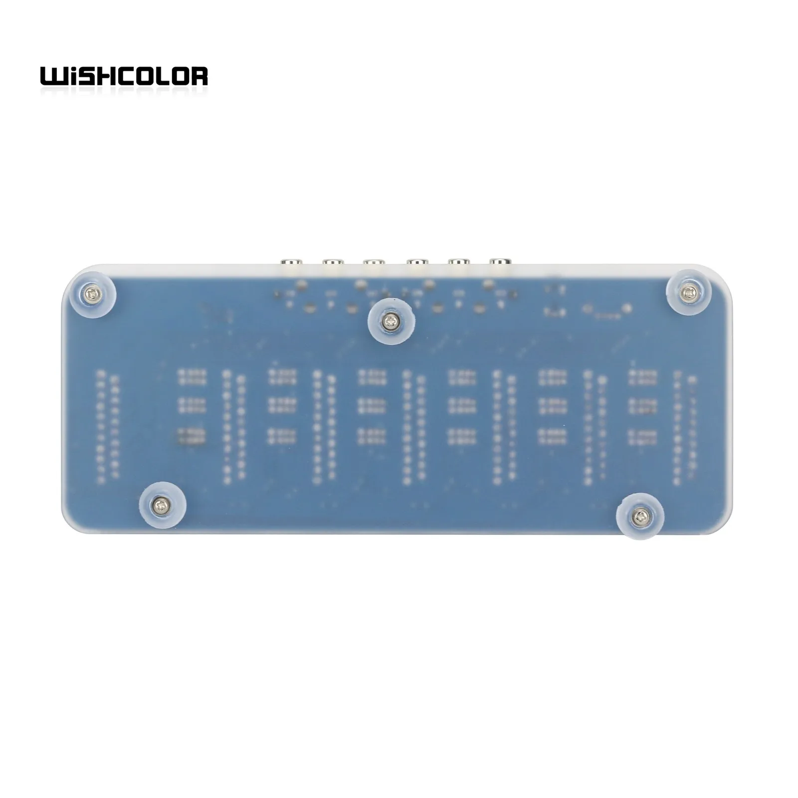 Wishcolor New acrilico Case SCART distributore Converter Video 6 Input 1 Output Automatic EUR Divider Board Device