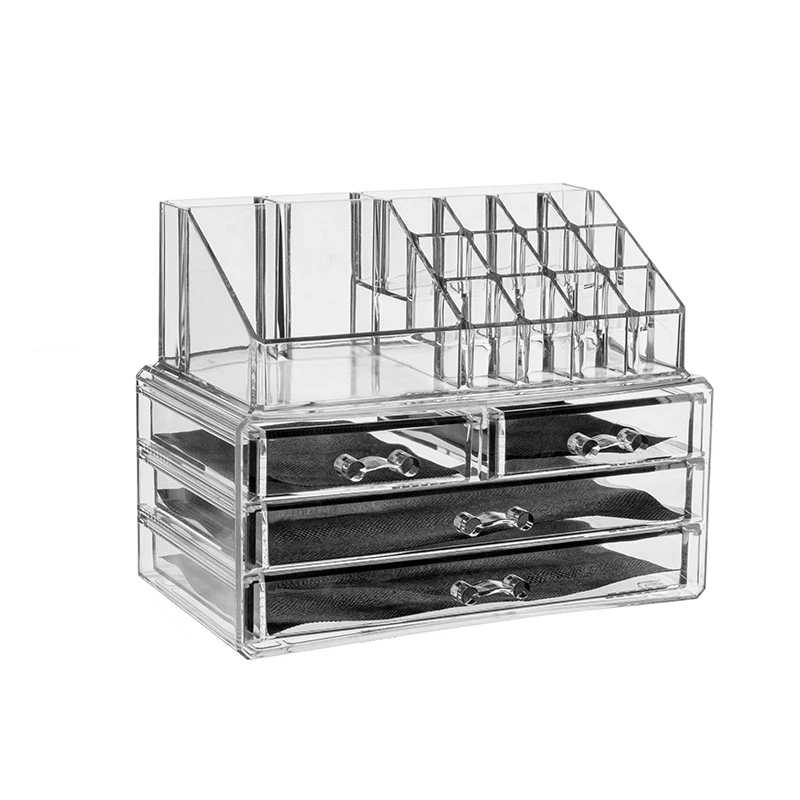 Acrylic Transparent Multi-layer Drawer Storage Rack,Beauty Tools Makeup Storage Box S#-M# Model Birthday Gift For Women 5