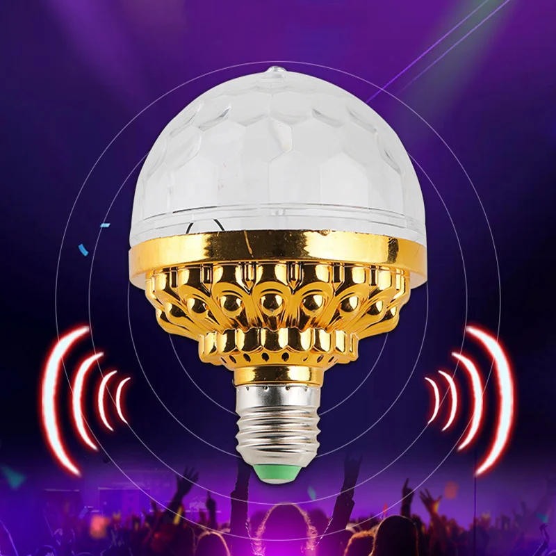 Ampoule LED Disco rotative à 360 degrés, boule magique, lampe de
