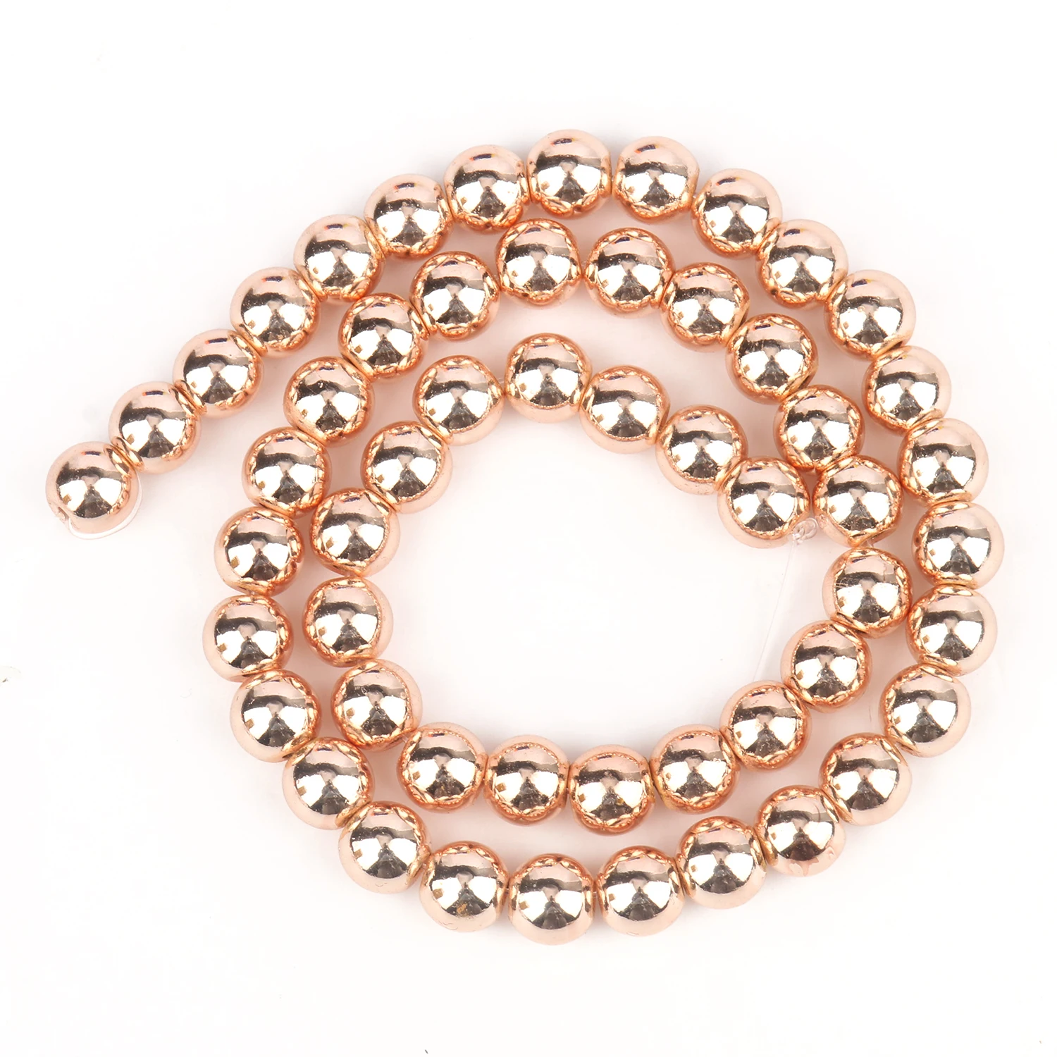 Elegant Silver-Gold Hematite Natural Stone Beads for DIY Jewelry and Accessories, 15'' Strand, 2-10mm