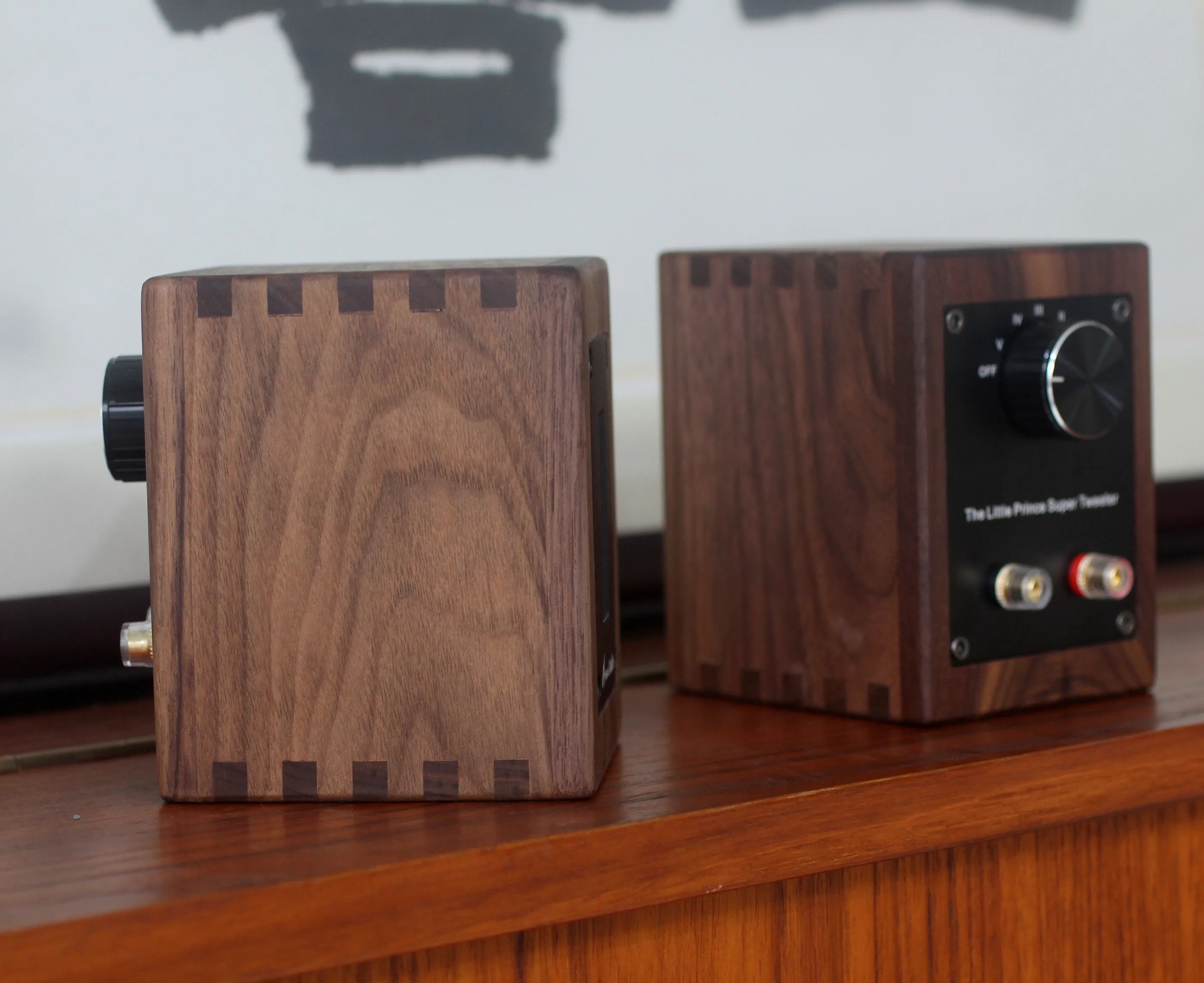 30W 6Ohm Bookshelf Speaker Walnut Fever Independent Ribbon Super Tweeter External Tweeter Speaker Sound Box