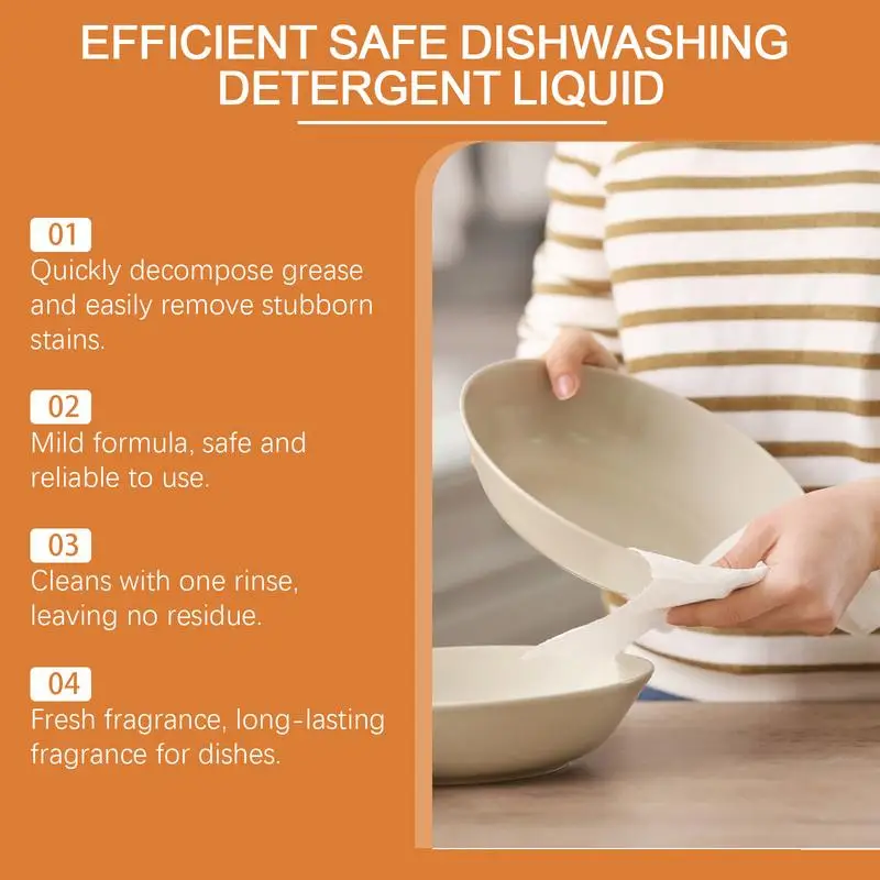 Dish Detergent Gentle Cleaning Dish Liquid Safe Dishwashing Detergent Dishsoap Kitchen Cleaning Accessories For Home Restaurant