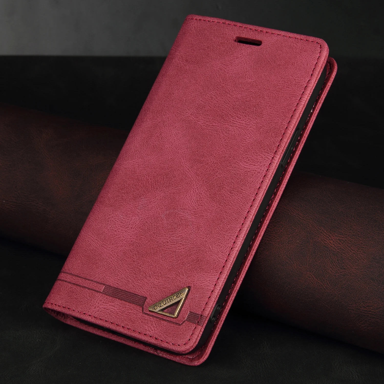 thumbnail image 1 of Luxury RFID Blocking Protect Leather Flip Case For iPhone 15 14 13 12 11 Pro XS Max XR X 8 7 6 Plus SE 2022 Wallet Phone Cover, 1 of 5