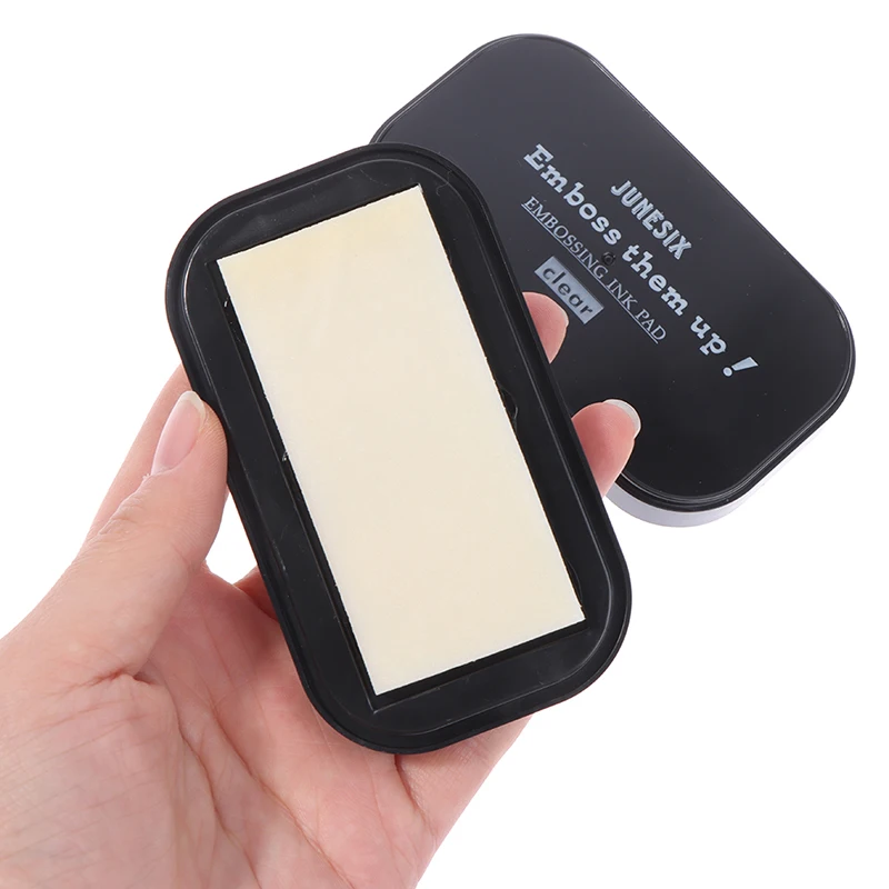 Transparent Emboss Inkpad Viscosity Floating Ink Pad Clear Sticky Ink Pad 1PCS pigment inkpad