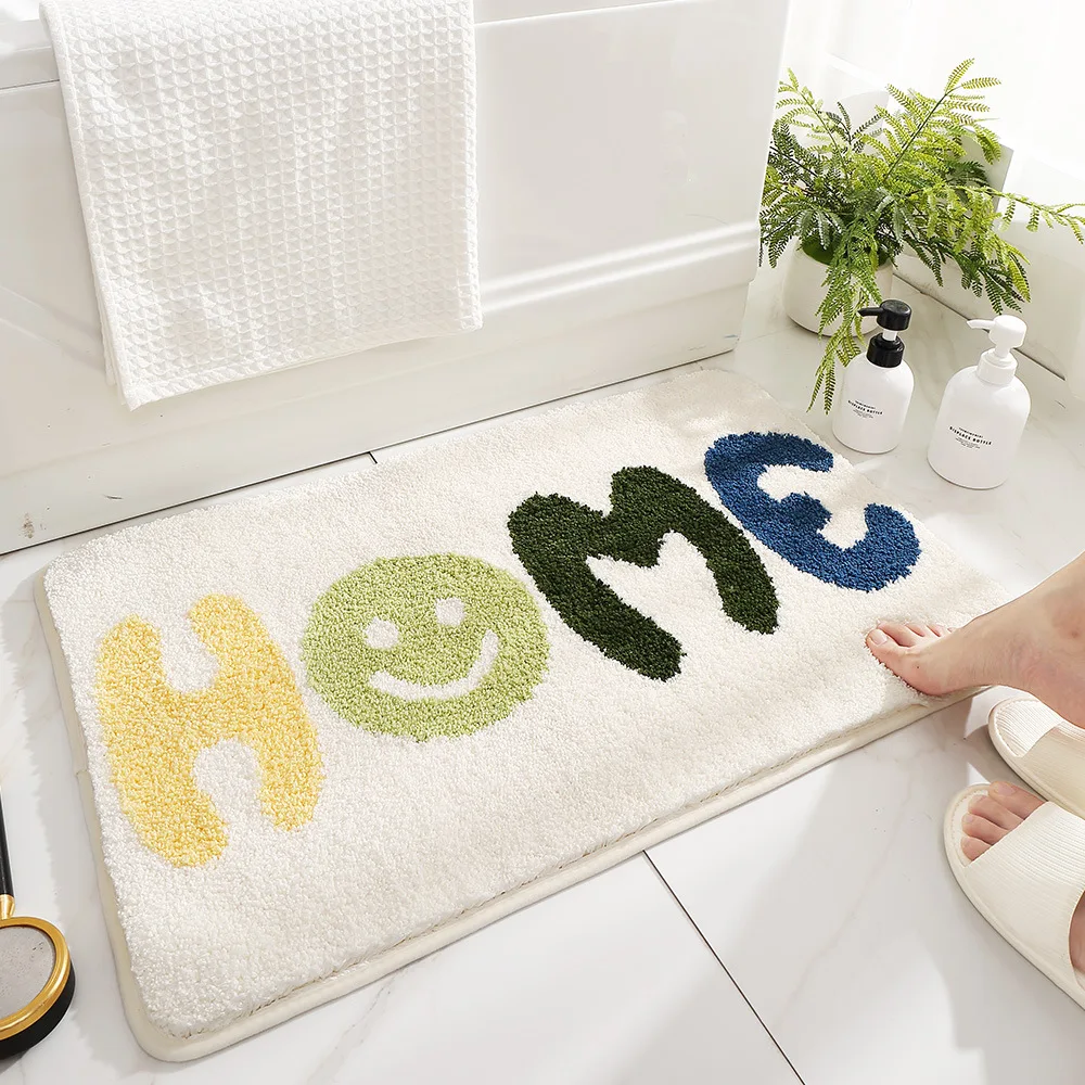 

Simple Bathroom Super Absorbent Thickened Carpet