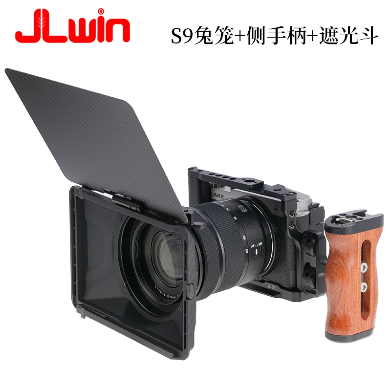 Alloy Rabbit cage Rig Handle Film Arm support bracket Stabilizer for Panasonic Lumix DC-S9 camera video led microphone tripod