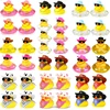 12 Set Cowboy Rubber Duck Bulk Mini Car Yellow Duckies Toys Party Favor Car Ornaments for Summer Birthday Swimming Supplies 1