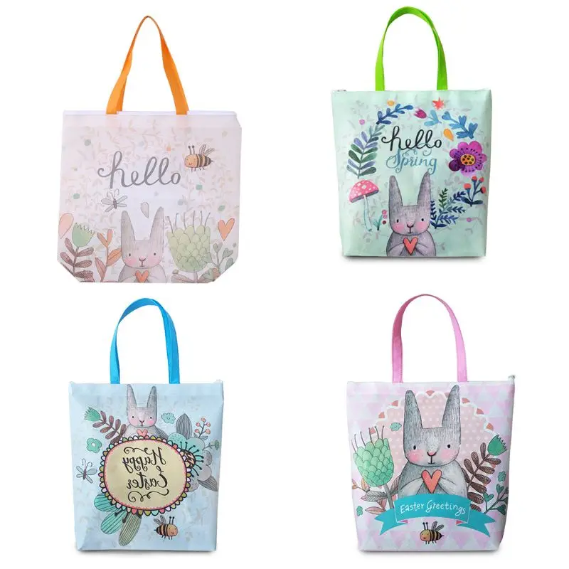 

Cartoon Non-Woven Gift Bag Rabbit Heavy Duty Grocery Tote Bag Shopping Bags