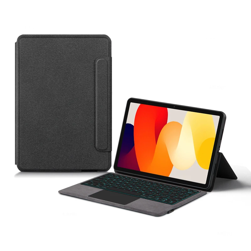 Capa de Teclado Retroiluminado para Tablet Xiaomi Capas Protetoras mi Pad Pro 11 Redmi Pad se Pro - Imagem 3
