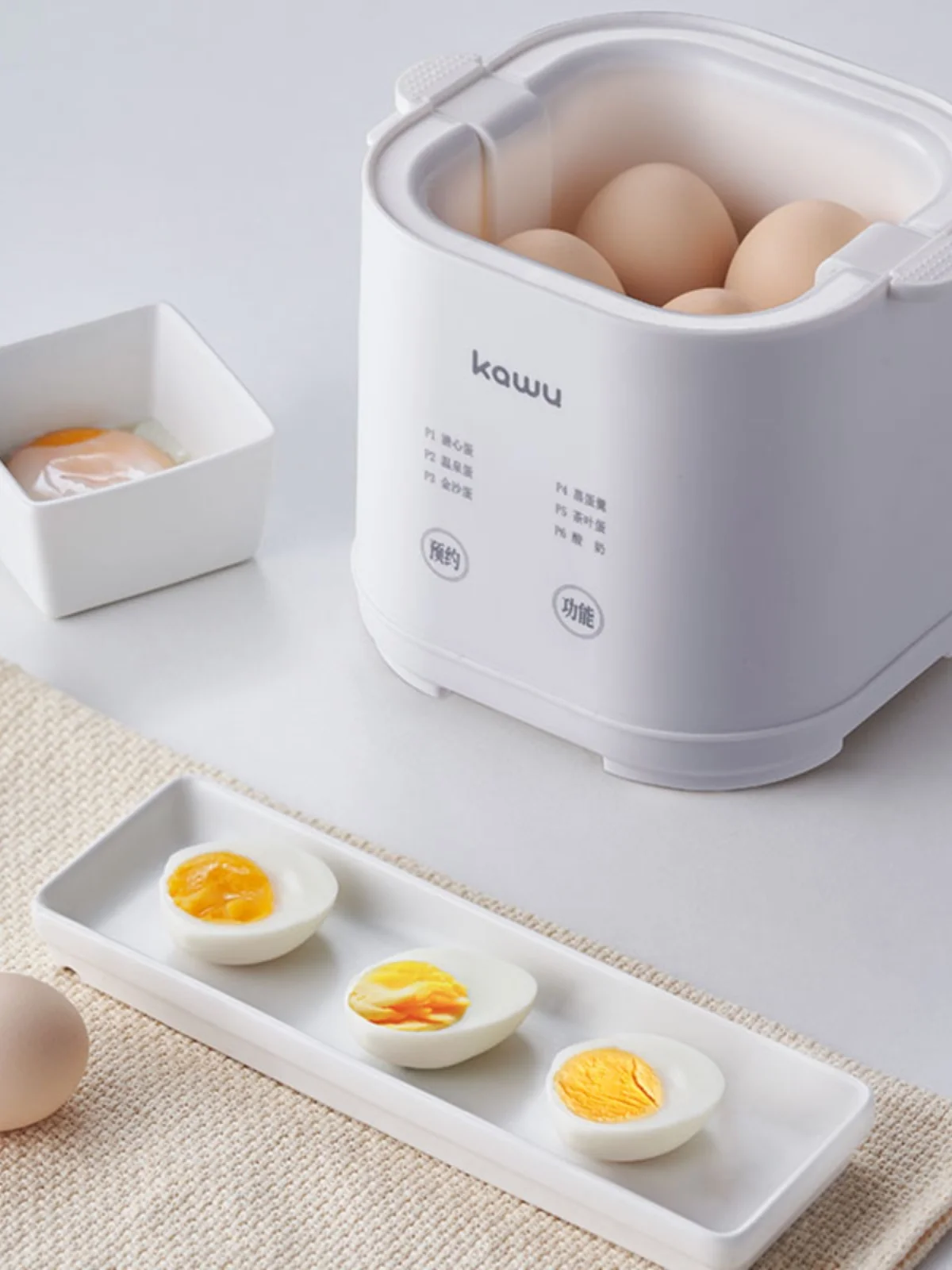 Egg cooker breakfast household dormitory small smart appointment timer multi-function fully automatic power-off egg steamer 2