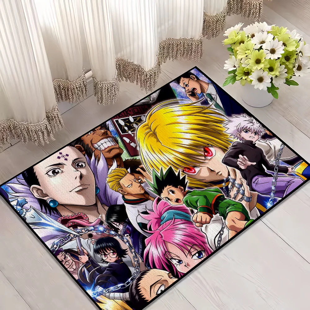 Cool HUNTER X HUNTER Anime Door Mat Welcome Entrance Balcony Bathroom Floor Non-slip Rug Bedroom Carpet Home Decoration 6