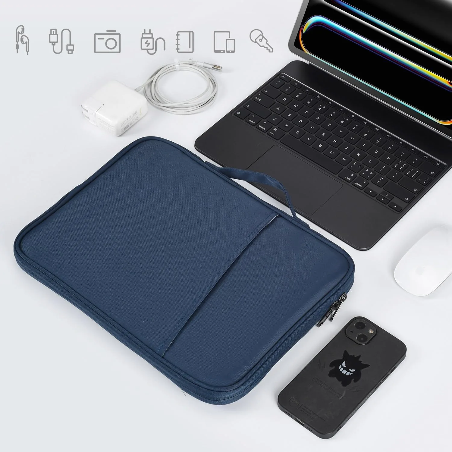 Portable Zipper Sleeve Pouch