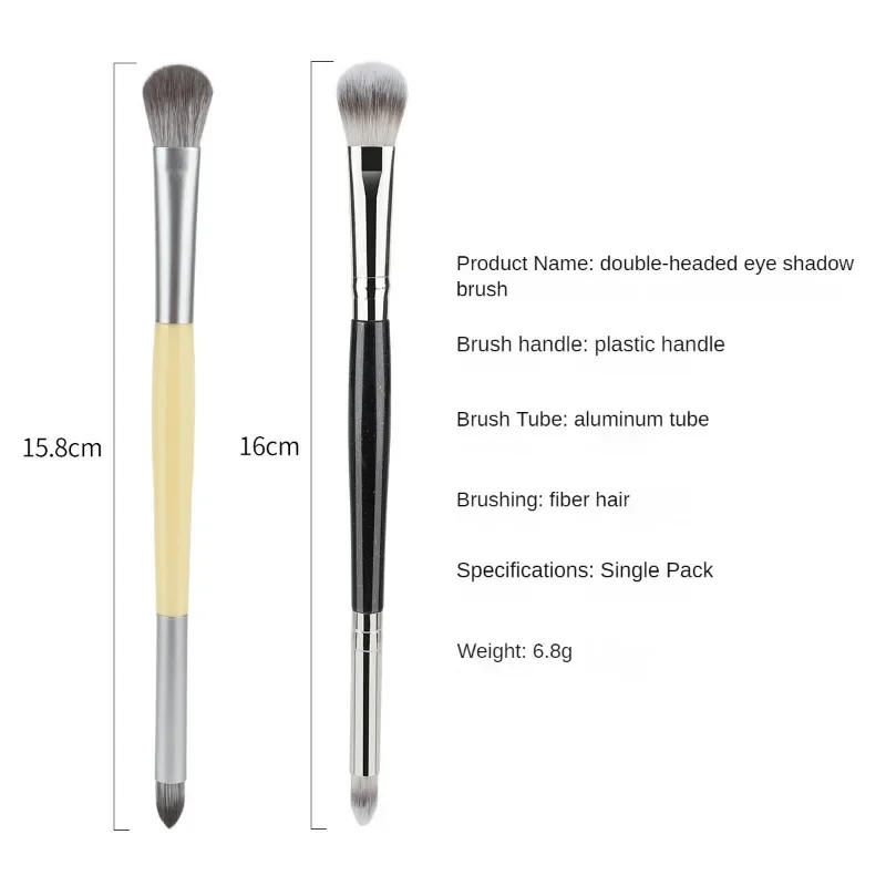 Single Makeup Brush Double-ended Eye Shadow Brush Smudge Detail Highlight Brighten Soft Professional Makeup Tool makeup brush