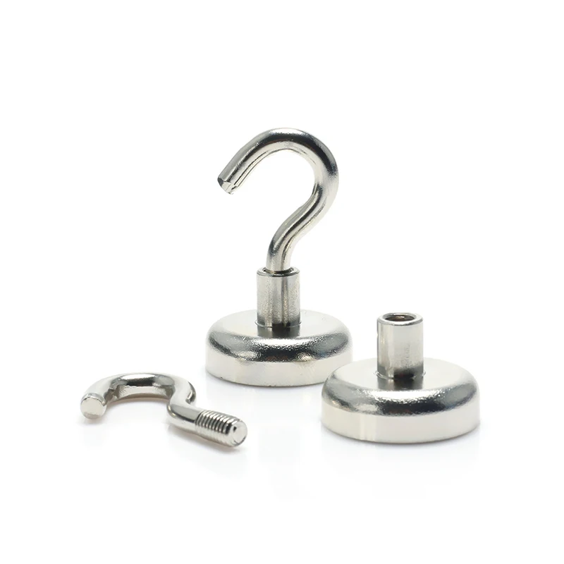 Super Strong Neodymium Magnet Magnetic Hooks Heavy Duty Hanging Wall Magnetic Hook Hanger Key 1 Pcs For Home Kitchen neodymium magnets magnetic hooks