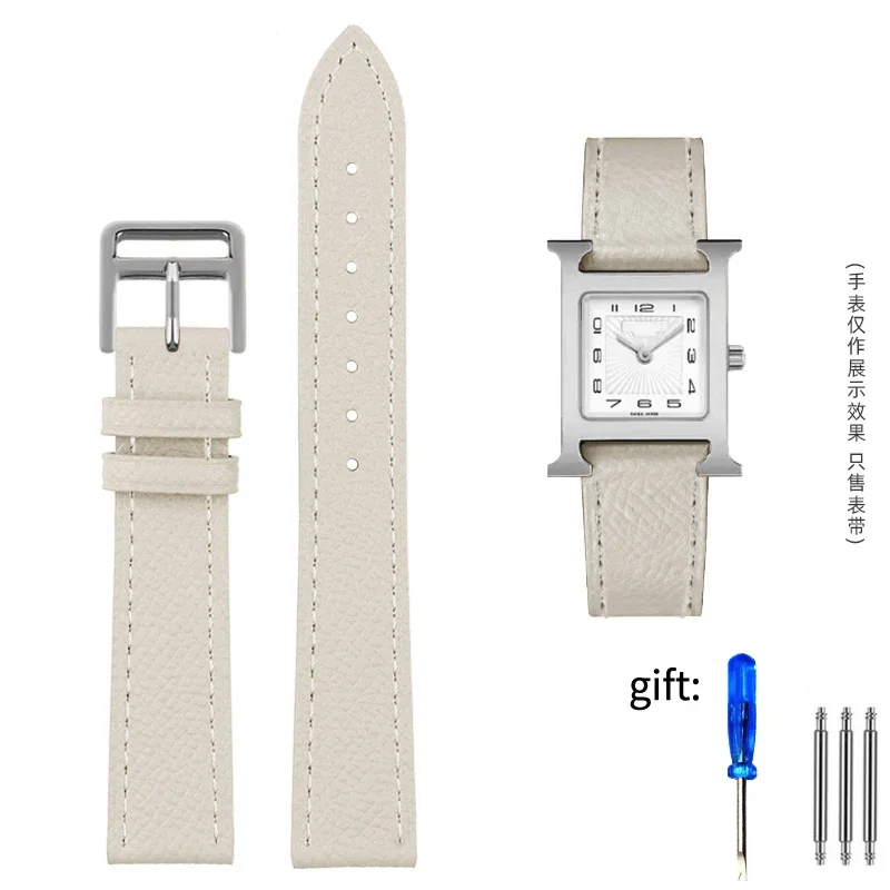 Genuine Leather Soft Cowhide Watch Strap - Fashionable & Comfortable Bracelet