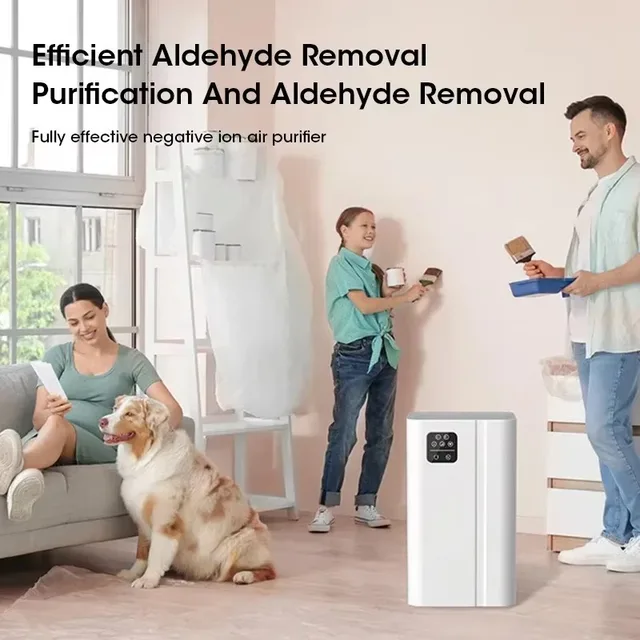 Intelligent negative ion air purifier with smoke/ozone/UV sterilization lamp remote control function Sterilization purifier 2
