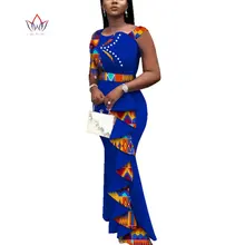 

2021 African dresses for women traditional Dashiki Female Print Ankle-length Long Part robe floral bodycon dress women WY3685