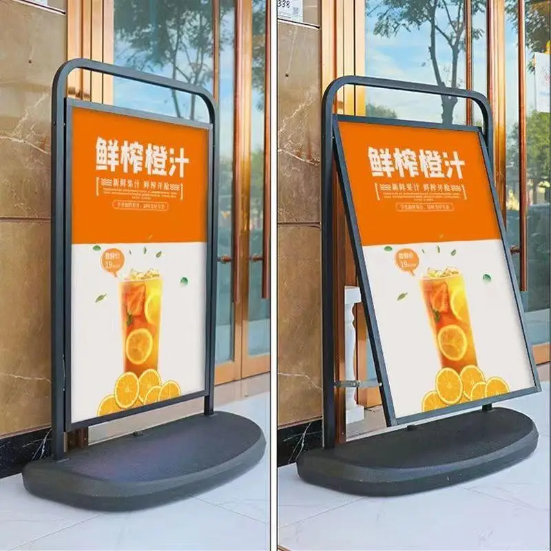 1Pc 60X90Cm Outdoor Floor Type Windproof Poster Rack Billboard Shopping Mall Advertising Promotion Rack Display Signboard