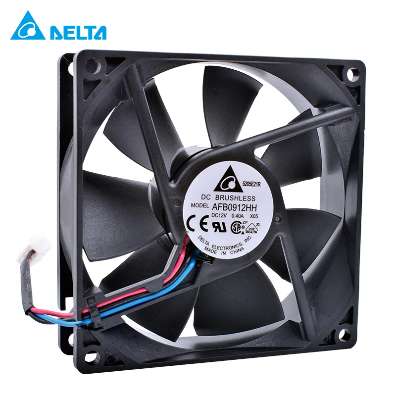 

AFB0912HH 9225 9025 DC 12V 0.40A Double ball bearing 3pin air volume cooling fan