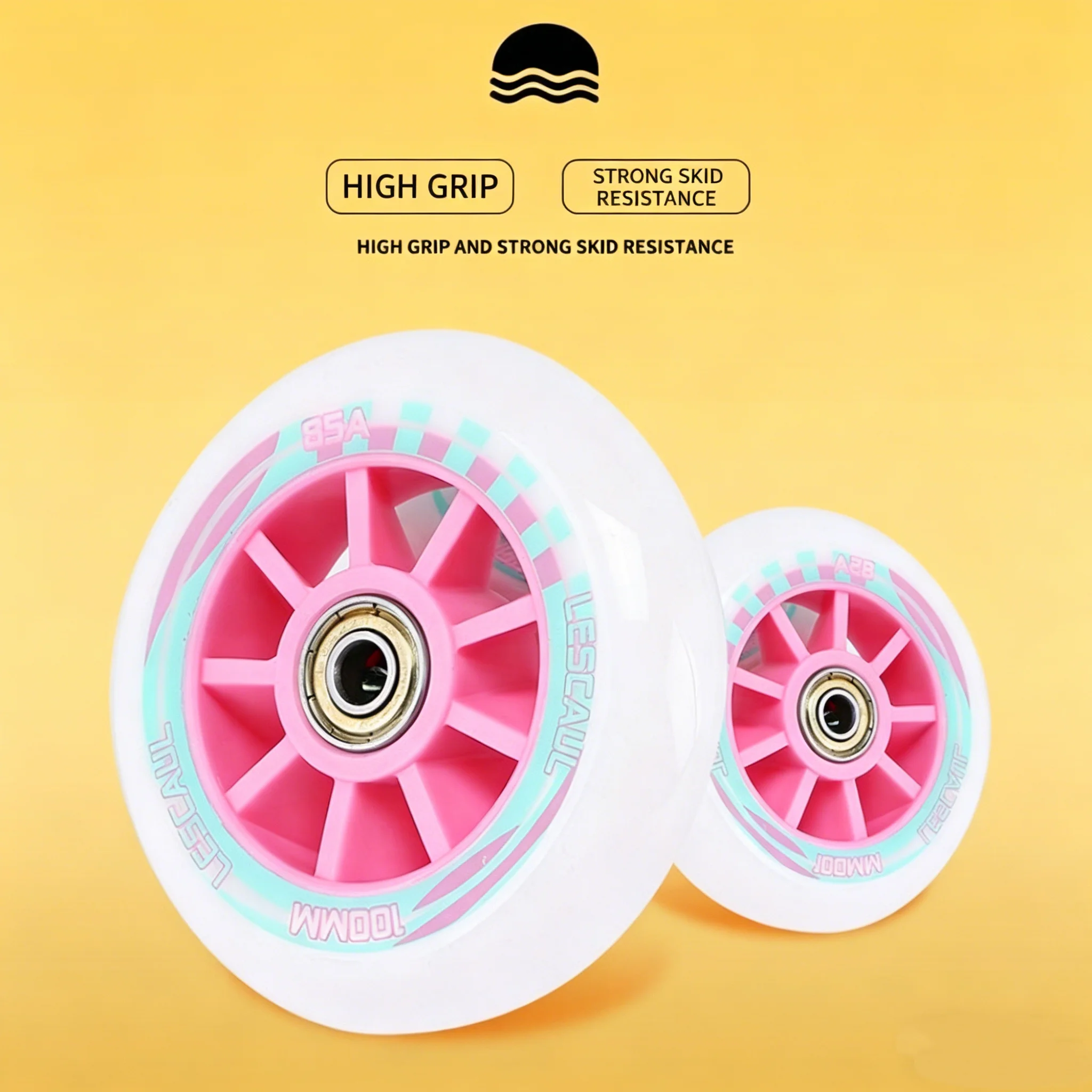 HBDML 블루 조절 가능 사이즈 3*100mm 휠 스피드 스케이트 인라인 스케이트 롤러 스케이트 알루미늄 합금 브래킷