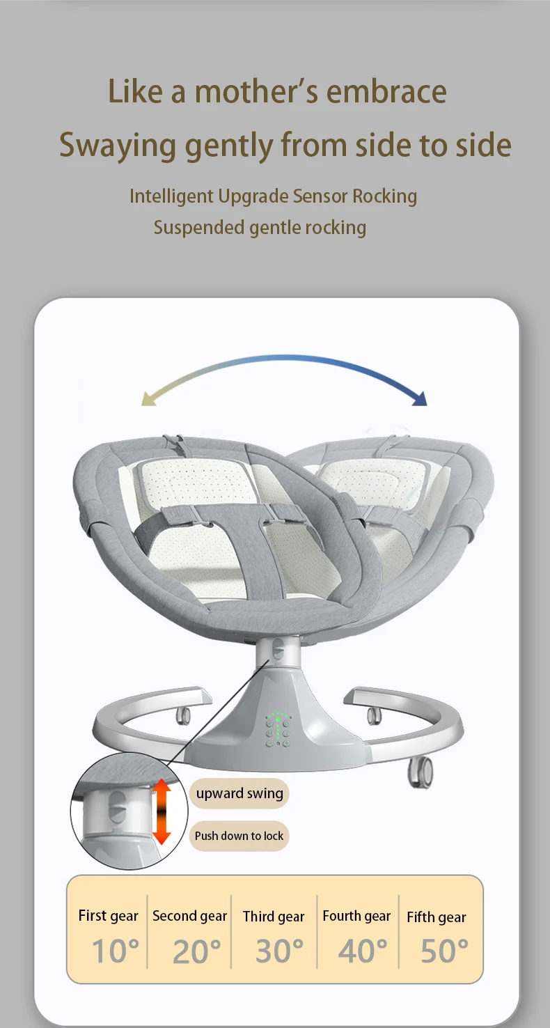 Electric Baby Cradle Mosquito Net Bluetooth Music Baby Rocking Chair Remote Multifunctional Baby Crib for Newborns Baby Items S2a47f92663e14a11b278c4db892a3e0ez