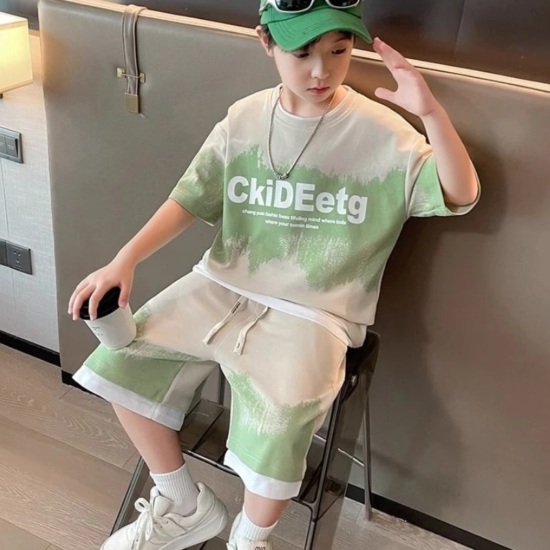 Sportswear Set Boys' Clothes Cartoon Children's Fashion Tops 2025 New Clothing Kid Costume Shorts for Boy Tracksuit Korean Sets - 3