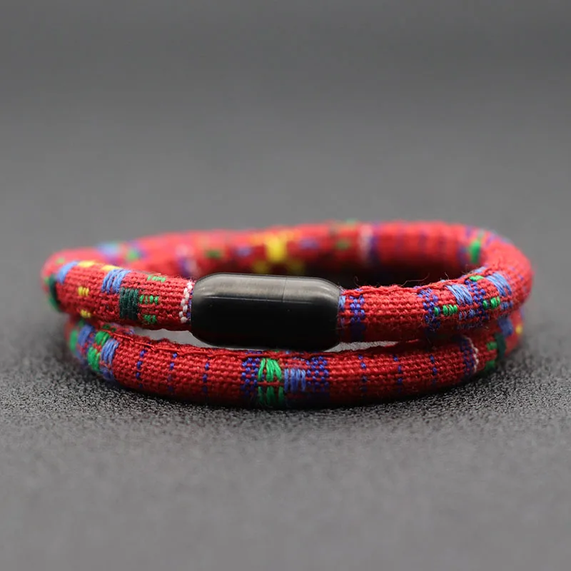 Neue In Boho Seil Armband Männer 100% Unfading Edelstahl Braslet Glück Gewinde Braclet Geschenk Für Ihn Outdoor Survival Brazalete – Detail 15