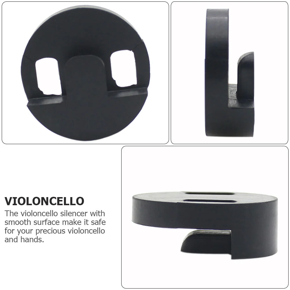 Portable Compact Cello Mute High Quality Rubber For Practice Sound Reduction Sordine Musical Instruments Cello Accessories