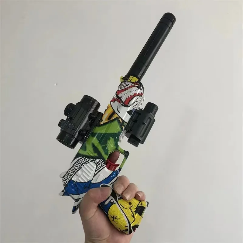 77360 Battery 7.4V Water Bullet 7-8mm Graffiti Electric High-speed Continuous Water Bullet Gun 6