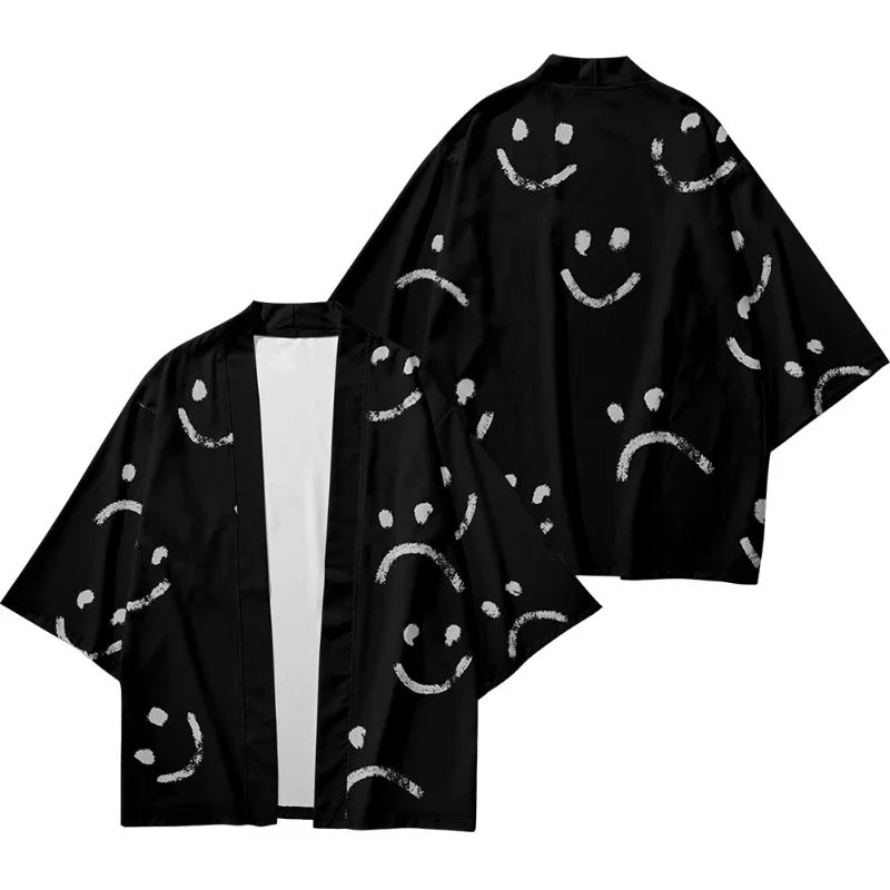 Japanese Kimono Retro Thin Coat Haori Hanfu Tops Summer Asian Streetwear Print Kimono Cardigan Shirt Japanese Robe Kimonos
