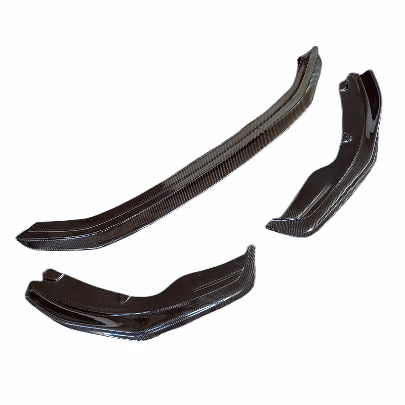 

High-quality for 718 Boxster Cayman body kit front bumper lip carbon fiber AM type front bumper edge