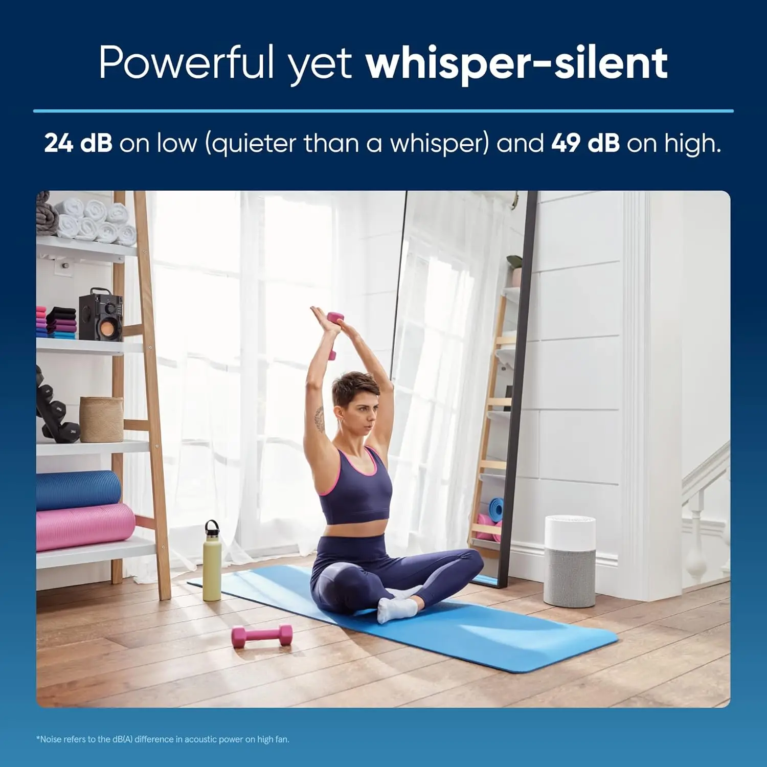 Purifiers for Bedroom HEPASilent Small Room Purifiers for Home Pets Allergies Cleaner