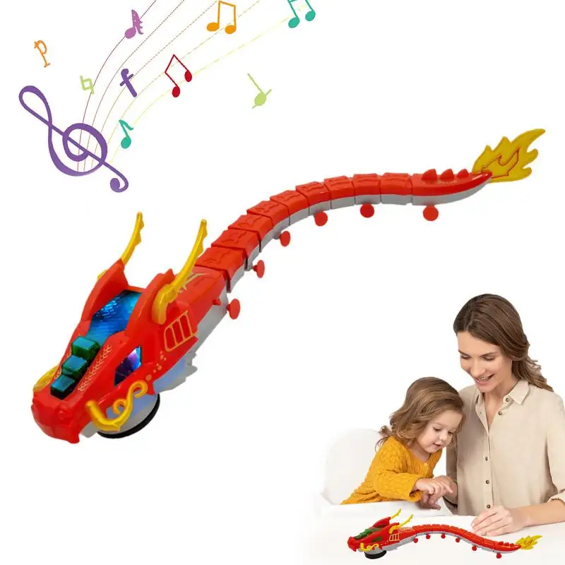 

Cartoon Dragon Building Cartoon Dragon Blocks With Omni-Directional Wheel Enhance Parent-Child Interaction Lighted Dragon For
