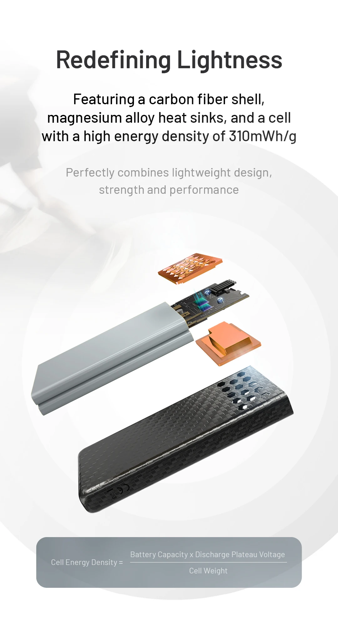 10000mAh CARBO 10000 Gen2 30W max Output Carbon Fiber Mobile Power Bank Professi