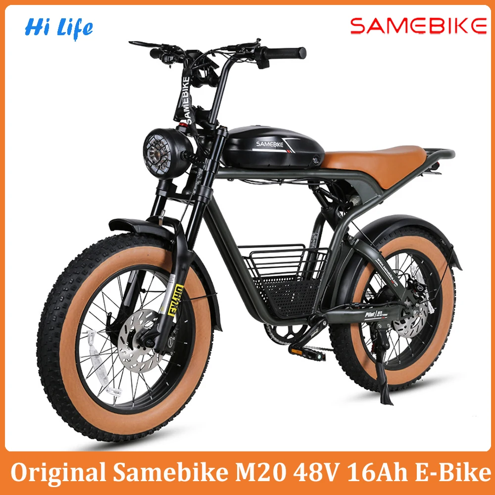 Eu Stock Samebike M20 48V 16Ah 1000W Motore Bici Elettrica Velocità Massima 45 Km/H 20*4 Pollici Fat Tire Samebike M20 M20-I-Ft Moto