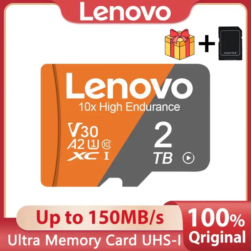 Lenovo High Speed 2Tb Micro Tf Sd Card 1Tb 512Gb 256Gb Class10 Tf Flash Memory Card 128Gb Cartao De Memoria Per Fotocamera/Telefono