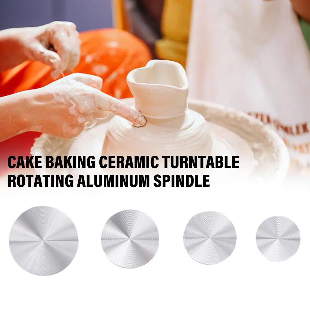 

Ceramic Clay Pottery Trimming Rotary Tool Trimming Stabilizer 30mm-45mm Mini Pottery Wheel Metal Bearing Rotary Disc