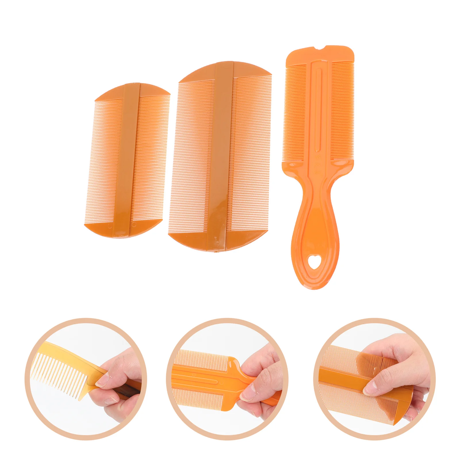 3 Pcs Comb Brighter Hair Daily Styling Massaging Tool Practical Fine Tooth Pet Hairdressing Dandruff Plastic Loss Treatment 4