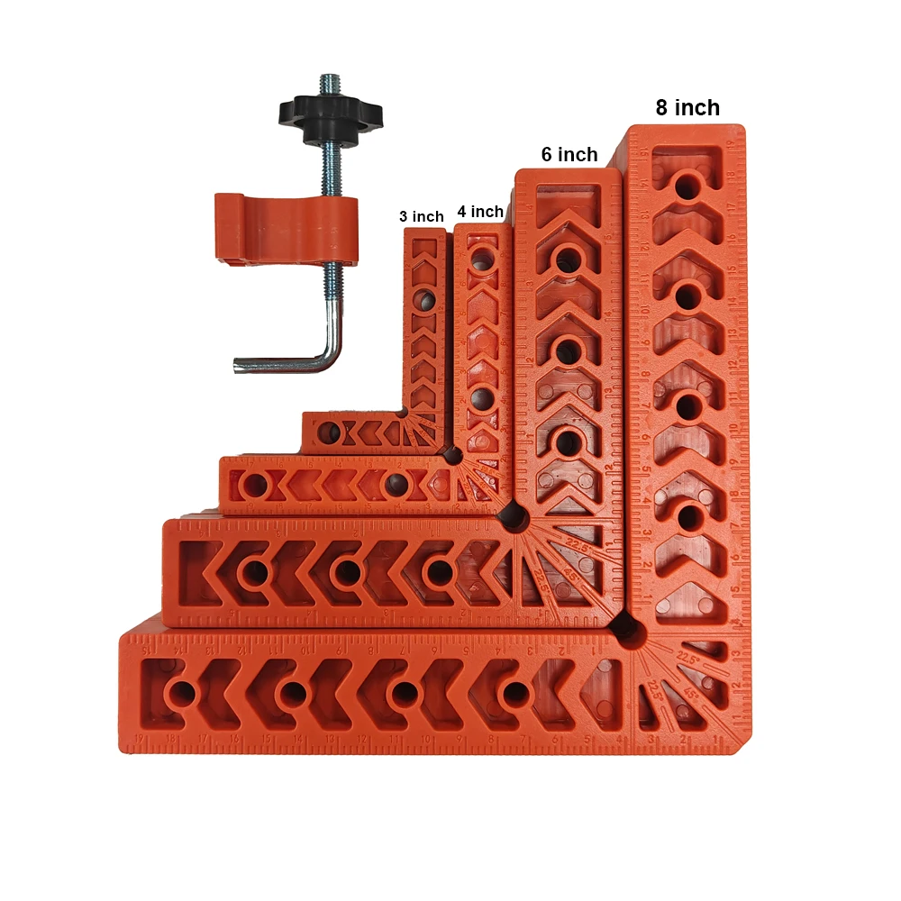 90 Degree L-shaped Right Angle Fixing Clip with scale Auxiliary Fixture Position