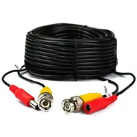 Câble de vidéosurveillance 2 en 1 BNC + DC 5-50M |   Fil d'alimentation vidéo coaxial pour système de caméra de surveillance de sécurité AHD DVR 3