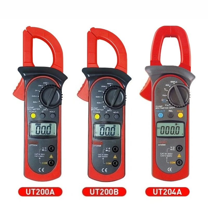 Currentplier Rms UT210D UT210E Clamp Meter AC DC Current Pliers Ammeter True RMS Digital ...