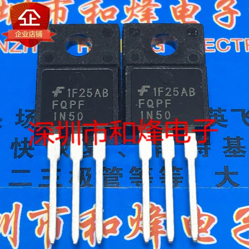 

5 шт.-10 шт., FQPF1N50 TO-220F 500 В 0.9A, новый и оригинальный, в наличии